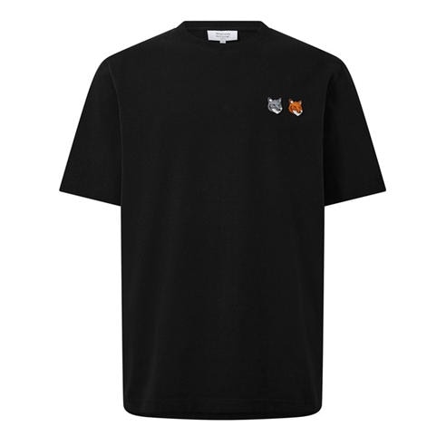 MAISON KITSUNE - Men's Double Fox Hooded Comfort T-Shirt