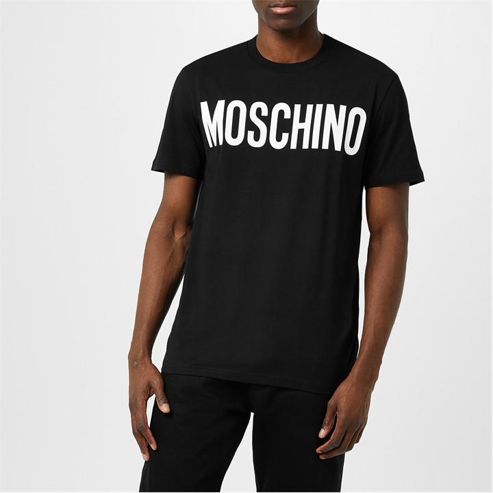 Moschino Men's Black Logo T Shirt - S