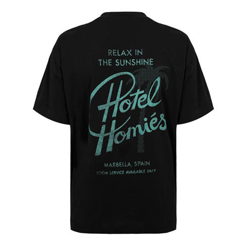 HOMIES MARBELLA - HOMIES HOTEL T-SHIRT BLACK
