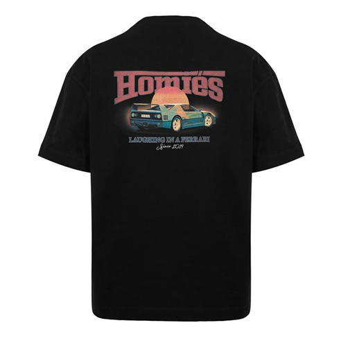 HOMIES MARBELLA - HOMIES SUNSET BOULEVARD T-SHIRT BLACK