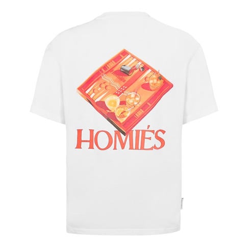 HOMIES MARBELLA - BACKGAMMON T-SHIRT VINTAGE WHITE