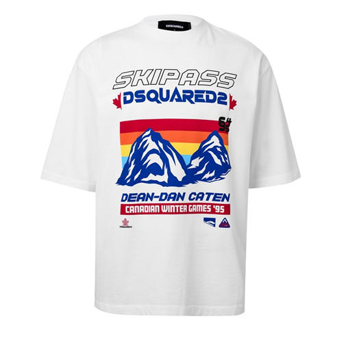 DSQUARED2 - Men's Mountain Cotton Short-Sleeve Oversized T-Shirt