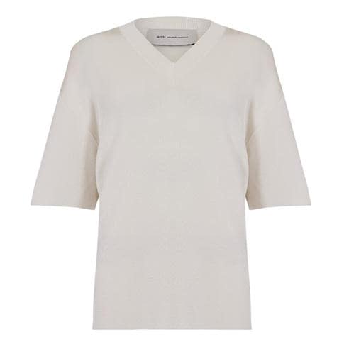 AMI PARIS - Men's V Neck Short Sleeve T-Shirt