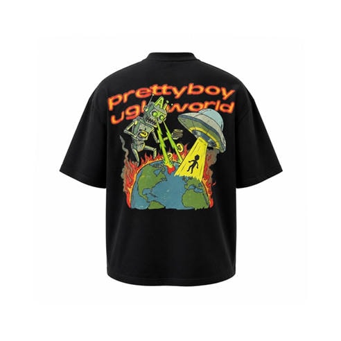 PRETTY BOY UGLY WORLD - PBUW Bitcoin T-SHIRT Mens