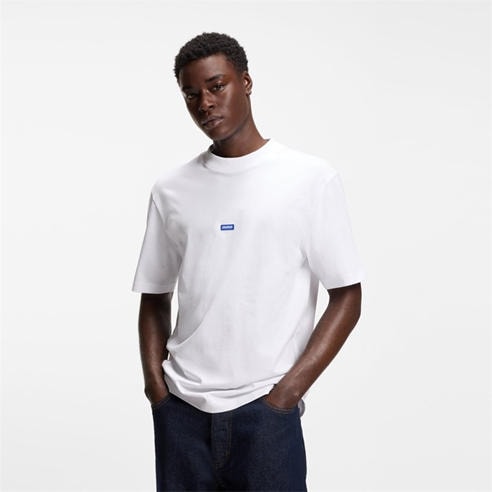 Hugo - Mens HUGO BLUE Short Sleeve T-Shirt with Logo Detail (Nieros)