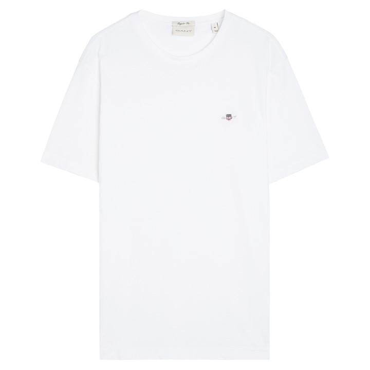 Gant Men's White Regular Fit Shield T-Shirt 2XL