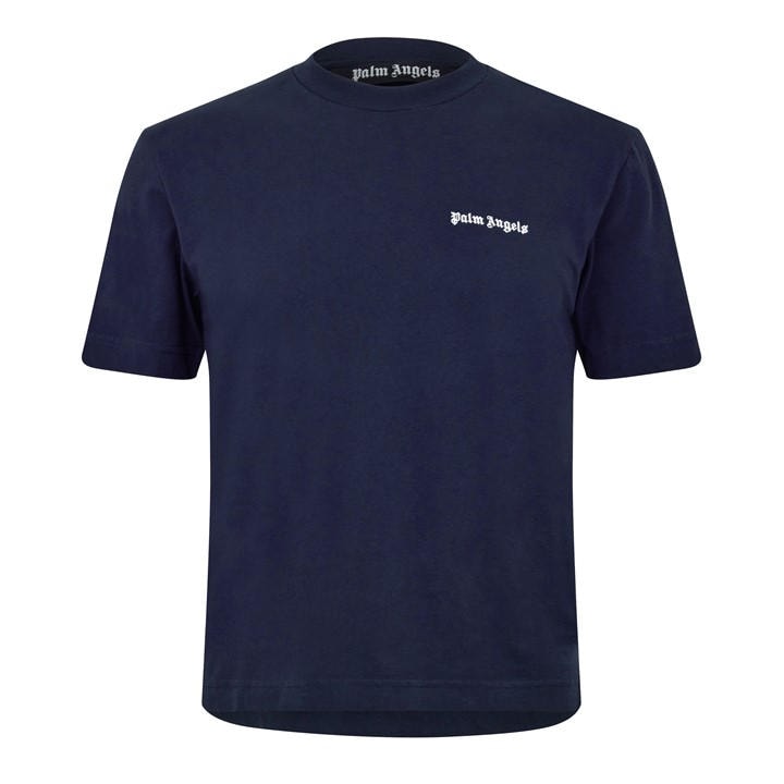 Palm Angels Men's Blue Logo T-Shirt - M