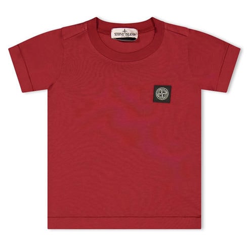 STONE ISLAND - Boys' Plain Cotton Badge Logo T-Shirt