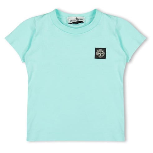 STONE ISLAND - Boys' Plain Cotton Badge Logo T-Shirt