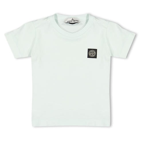 STONE ISLAND - Boys' Plain Cotton Badge Logo T-Shirt