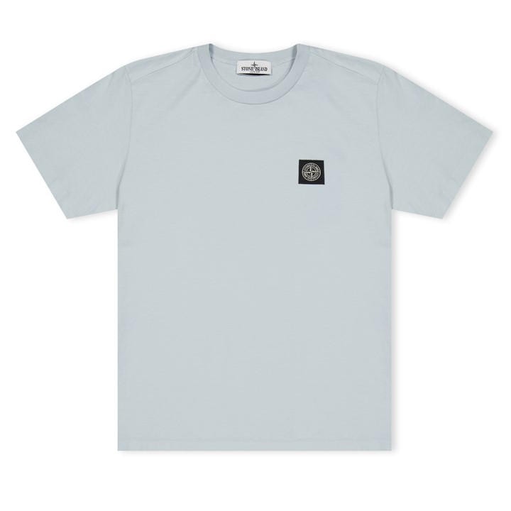 STONE ISLAND Badge Logo T Shirt Junior - Blue