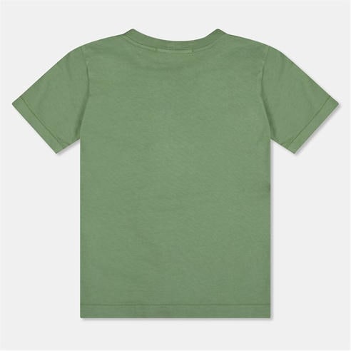 STONE ISLAND - Boys' Plain Cotton Badge Logo T-Shirt