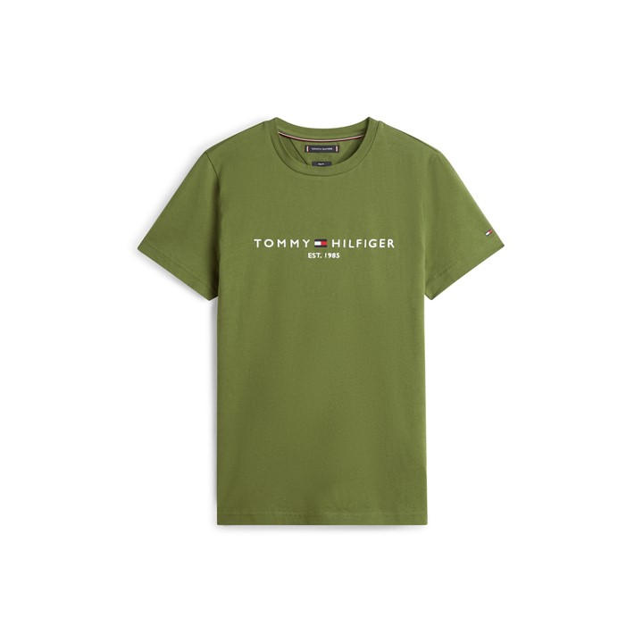 Tommy Hilfiger Men's Green Short-Sleeved T-Shirt