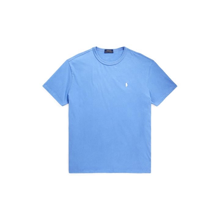 Polo Ralph Lauren Poplin Short Sleeved T-Shirt – Blue Polo Ralph Lauren Poplin Short Sleeved T-Shirt – Blue