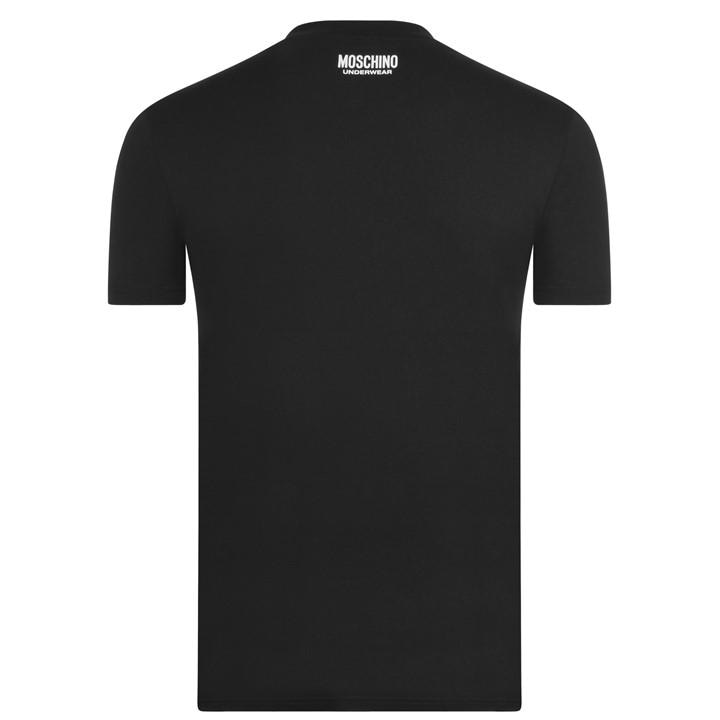 Moschino Men's Black Tape T Shirt - L