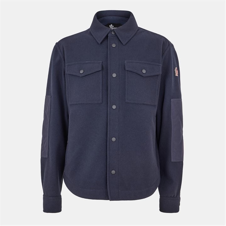 Moncler Grenoble Men's Blue Monclerg Wool Os Sn54 Medium