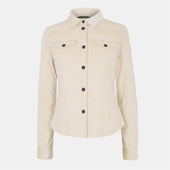 Moncler Grenoble Women's Cream Nangy Technical Lightweight Overshirt