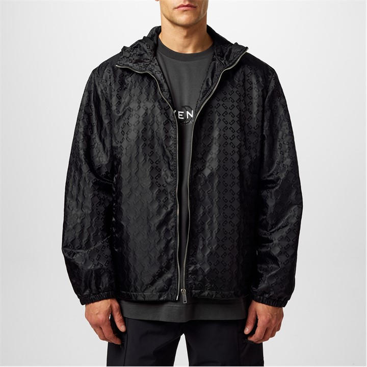 Givenchy Men's Black 4G Monogram Windbreaker Medium