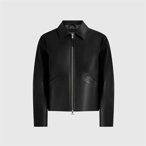 MANIERE DE VOIR - Mens Yves Minimal Leather Jacket