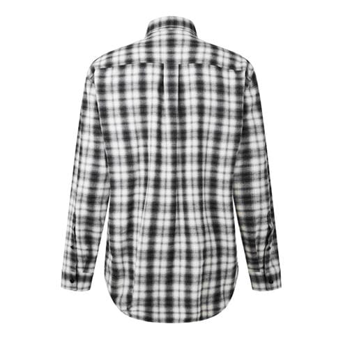 BALENCIAGA - Men's Check Cotton Flannel Overshirt