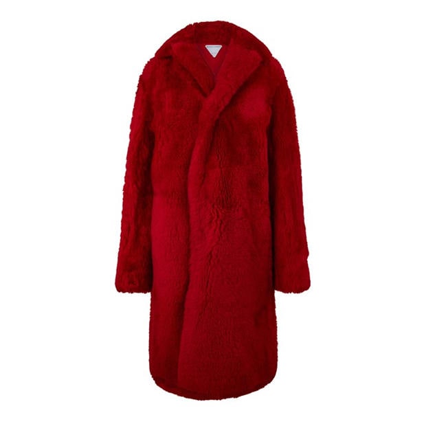 Bottega Veneta Women's Textured Structured Teddy Coat