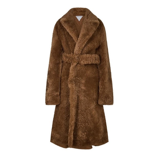 Bottega Veneta Women's Textured Relaxed Fit Teddy Coat
