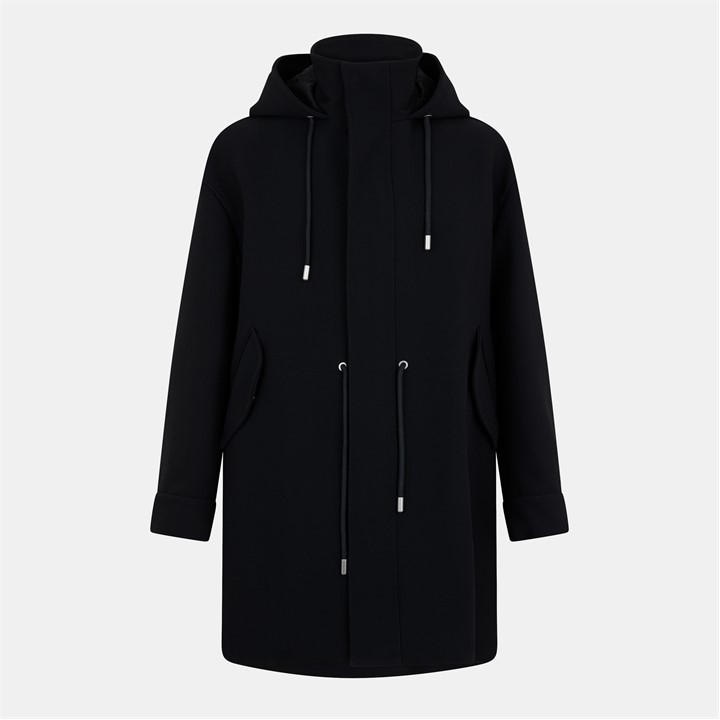 Off-white Ff Tailored Parka In Black