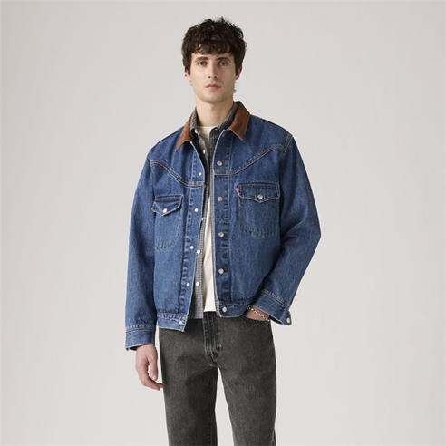 Levis - Men's Western Shorthorn Denim Jacket