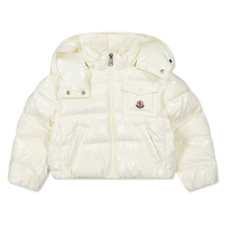 Moncler Girls White Andro Jacket Juniors - Size 9