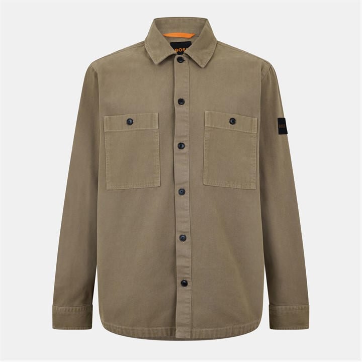 Boss Men's Brown Locky Overshirt