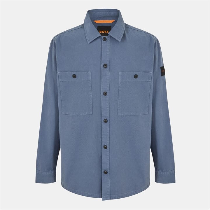 Boss Men's Blue Locky Overshirt