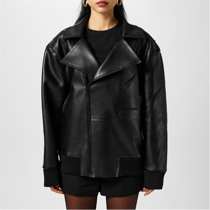 Norma Kamali G Moto Jacket In Black