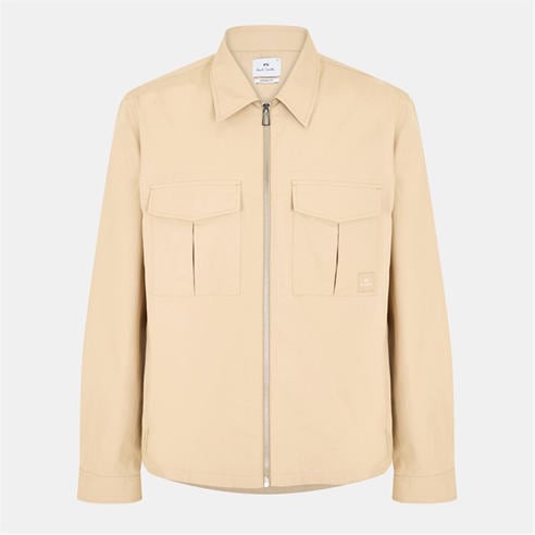 PS PAUL SMITH - Men's Cotton Zip Long Sleeve Overshirt