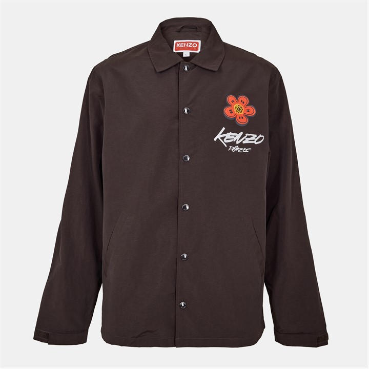 KENZO Men’s KNZO Futura Coach Jacket – Brown KENZO Men’s KNZO Futura Coach Jacket – Brown