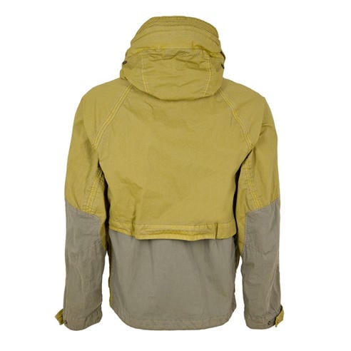 CP COMPANY - Men's Goggle Full-Zip Funnel-Neck Wax Jacket