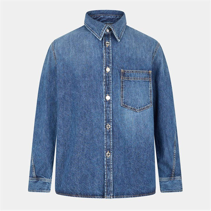 Givenchy Men's Blue Tailored Overshirt - XL
