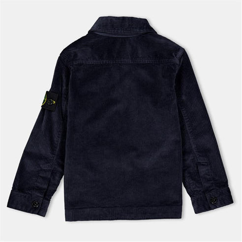 STONE ISLAND - Kids' Corduroy Long Sleeve Overshirt