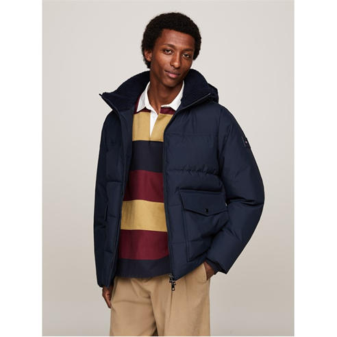 Tommy Hilfiger - Men's Rockie Utility Medium-Weight Insulated Medium Puffer Jacket