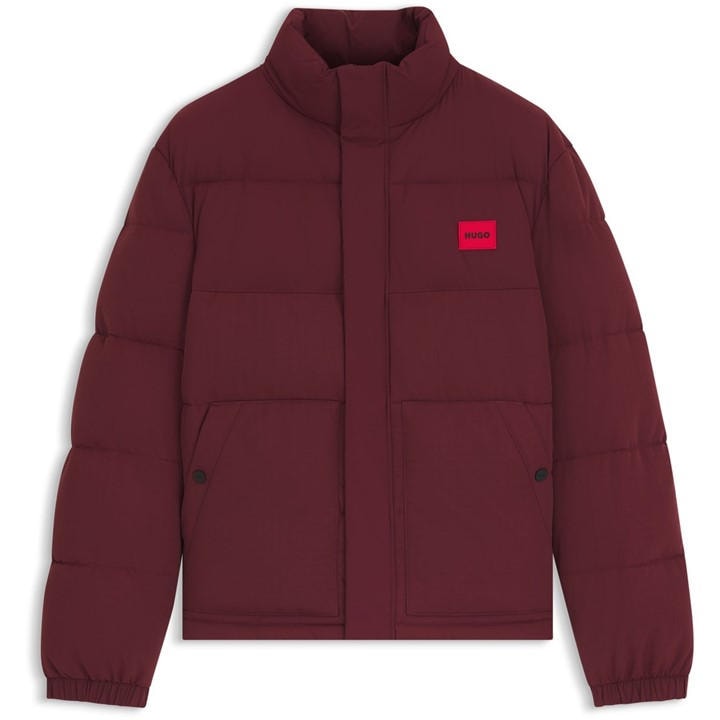 Hugo Boss Men's Red Short Puffer Jacket