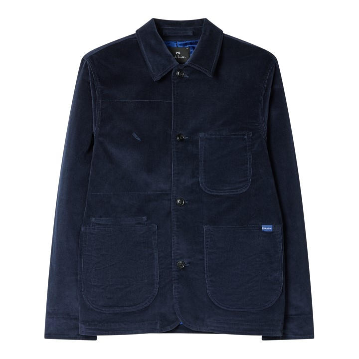 Ps Paul Smith Men's Blue Ps Cordpckt Jacket Sn54