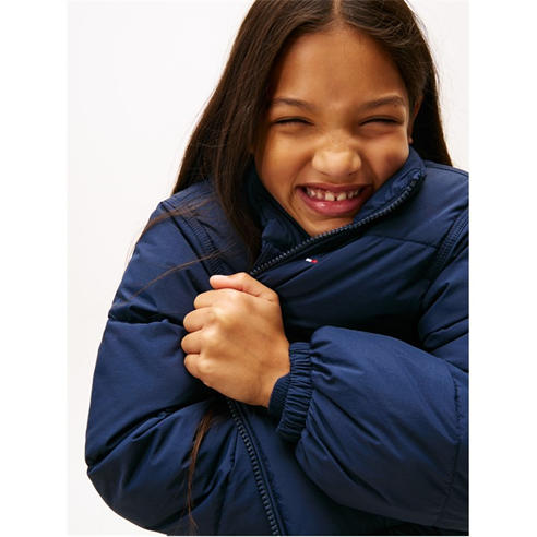 Tommy Hilfiger - Unisex Kids' Flag Short Puffer Jacket
