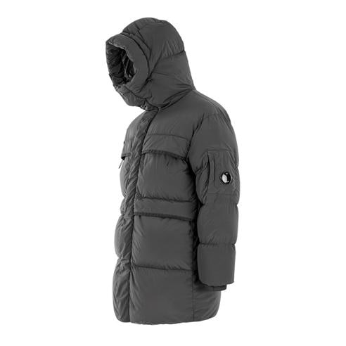 CP COMPANY - Men's Nycra Water Resistant Duck Down Long Puffer Jacket