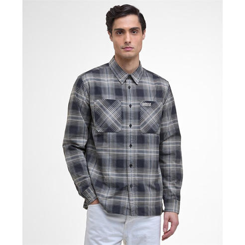 Barbour International - Men's Hall Check Cotton Long Sleeve Overshirt