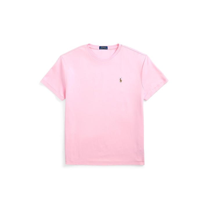 Polo Ralph Lauren Men's Pink Regular Fit Pima T-Shirt - XL