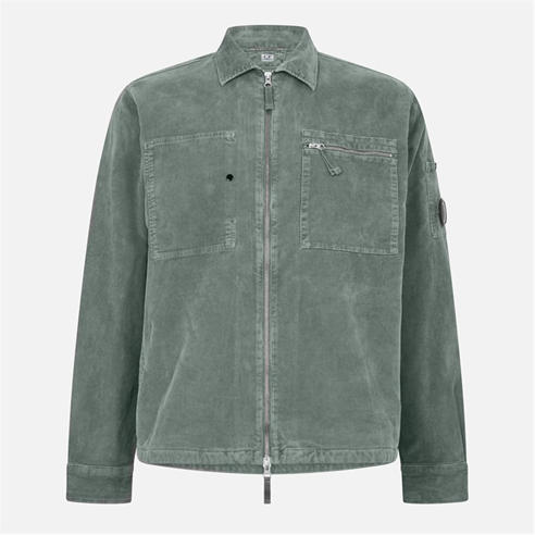 CP COMPANY - Men's Corduroy Long Sleeve Zip Overshirt