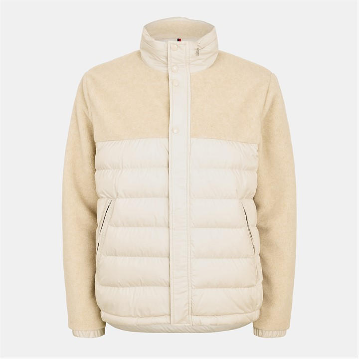 Moncler Men's Beige Ted Fleece Medium Puffer Jacket