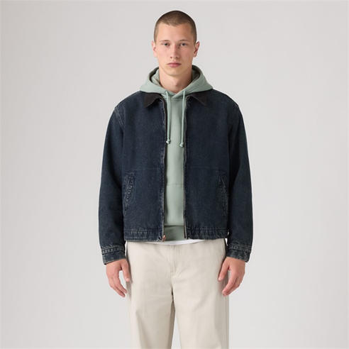 Levis - Men's Castro Full-Zip Long-Sleeve Denim Jacket