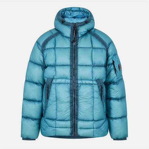 CP COMPANY - Men's DD Shell Medium Down Hip Length Hooded Medium Puffer Jacket