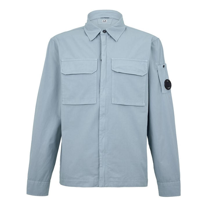 Cp Company Men's Blue Gabard Overshirt