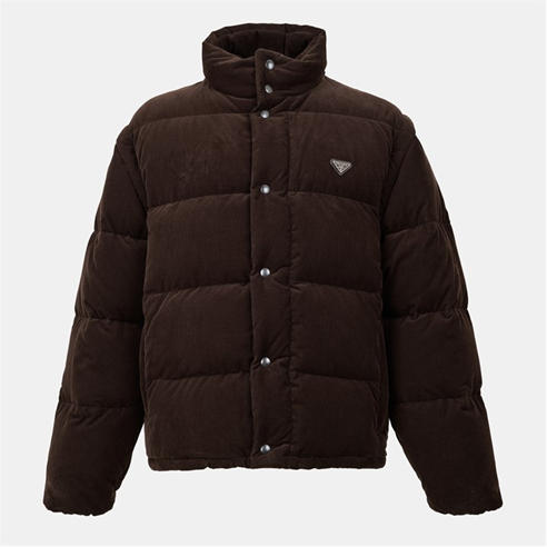 PRADA - Men's Textured Soft-Touch Short Puffer Jacket